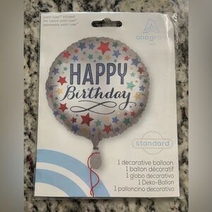Anagram Happy Birthday Star Foil Balloon- BNWT